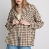Camisa xadrez de corte descontraído