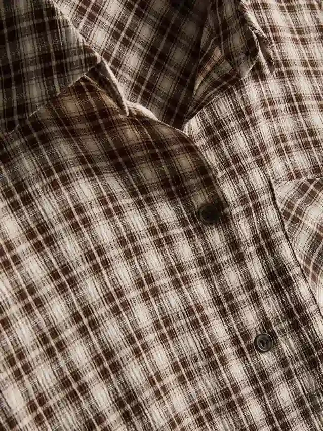 Camisa xadrez de corte descontraído