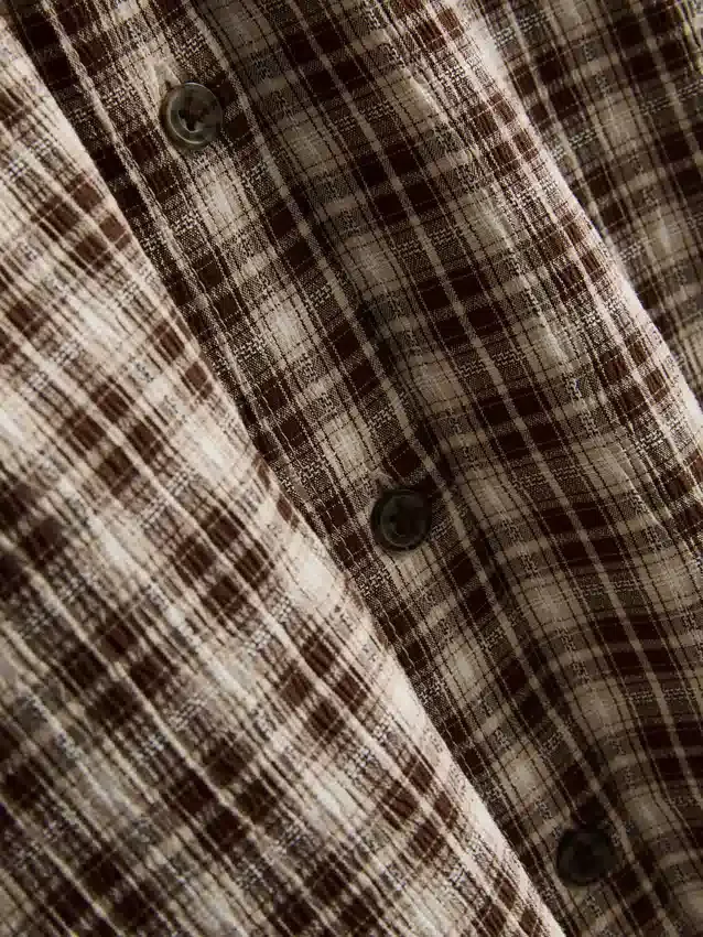Camisa xadrez de corte descontraído