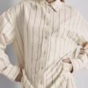Camisas clássicas de mistura de algodão com botões