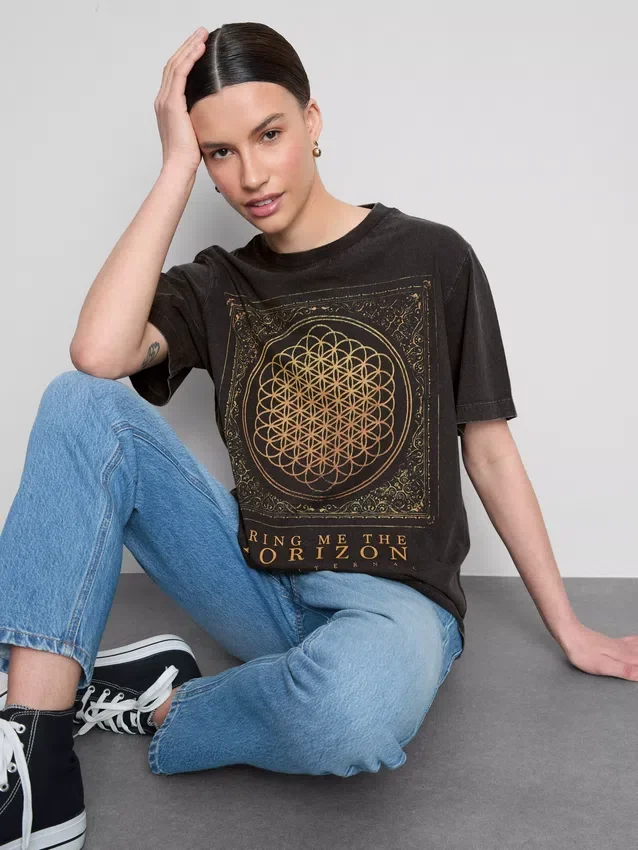 Camisas com estampado «Bring me the horizon»