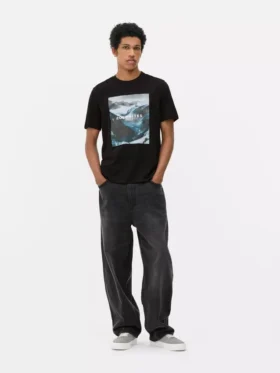 Camisas com estampado das Dolomitas