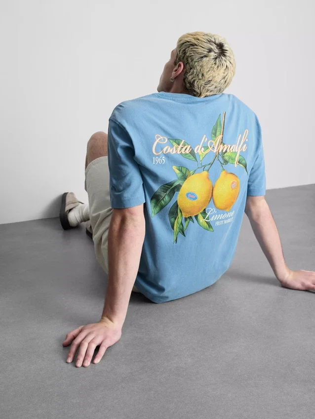 Camisas com estampado de limão de Amalfi