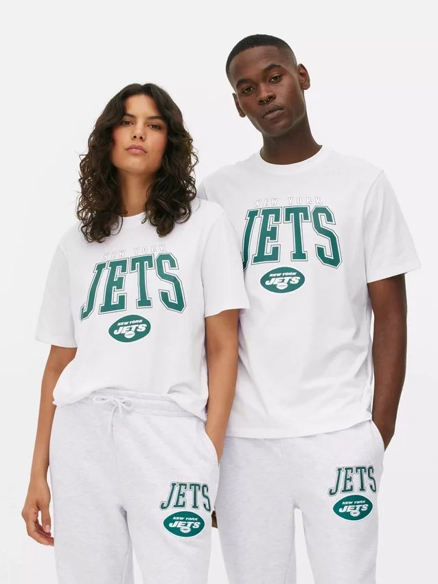 Camisas com estampado dos New York Jets da NFL