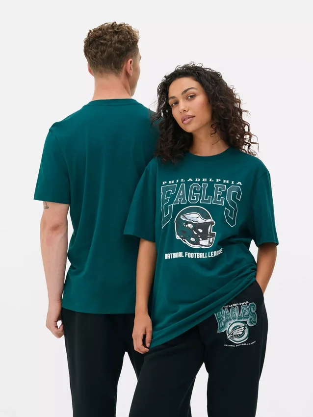 Camisas com estampado dos Philadelphia Eagles da NFL