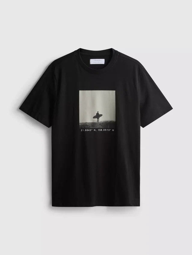 Camisas com estampado gráfico de surfista