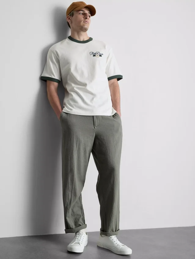 Camisas com gola em anel «Palm Courts»