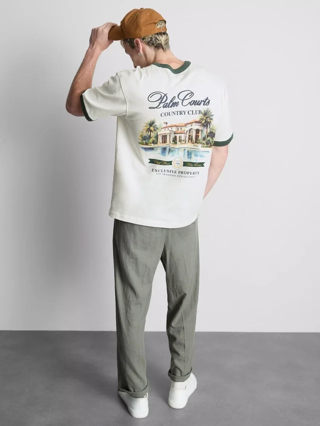 Camisas com gola em anel «Palm Courts»