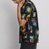 Camisas com gola revere e estampado «Resort»