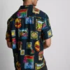 Camisas com gola revere e estampado «Resort»