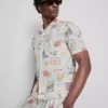 Camisas com gola revere «Postcard»
