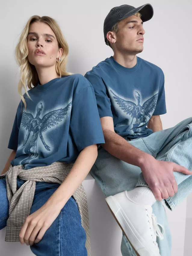 Camisas com gráfico do anjo do Nirvana