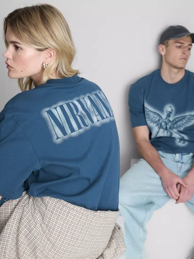 Camisas com gráfico do anjo do Nirvana