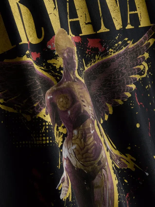 Camisas com gráfico do anjo do Nirvana