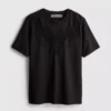 Camisas com inserção de renda