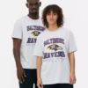 Camisas com logótipo dos Baltimore Ravens da NFL