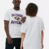 Camisas com logótipo dos Baltimore Ravens da NFL