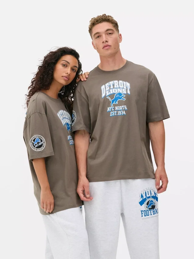 Camisas com logótipo dos Detroit Lions da NFL