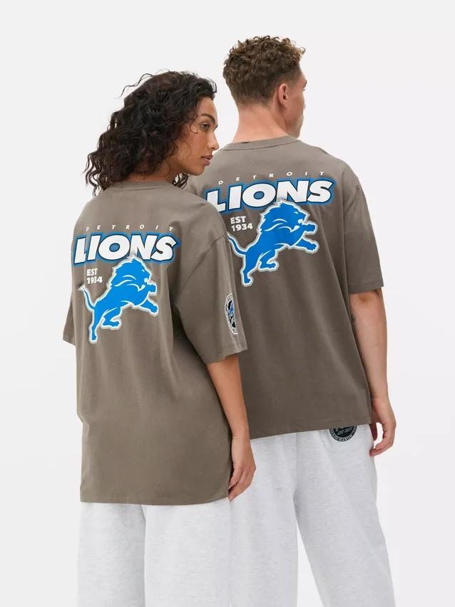 Camisas com logótipo dos Detroit Lions da NFL