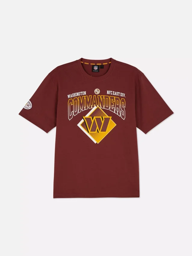 Camisas com logótipo dos Washington Commanders da NFL
