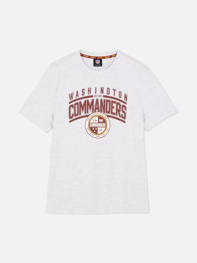 Camisas com logótipo dos Washington Commanders da NFL