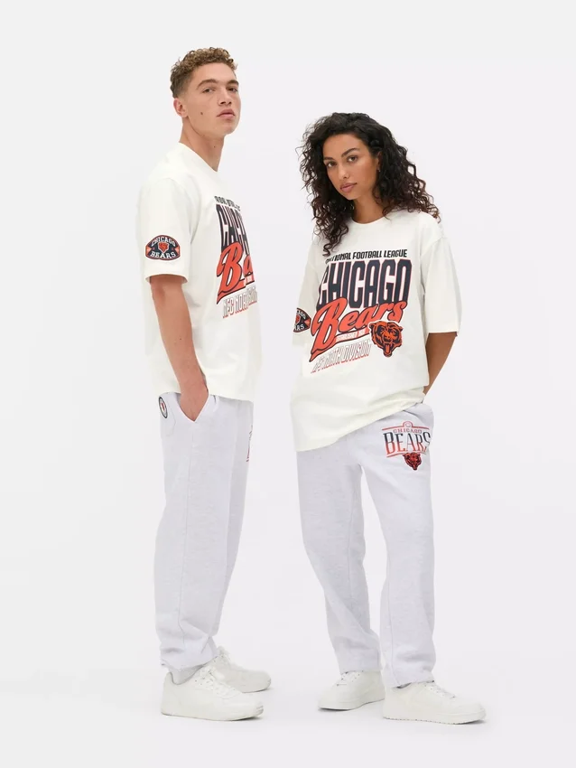 Camisas com o logótipo dos Chicago Bears da NFL