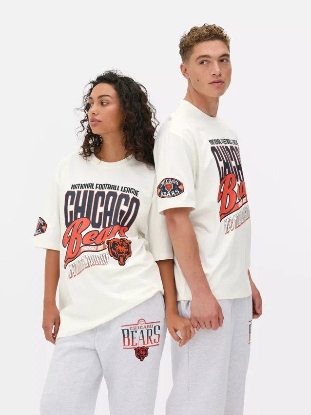 Camisas com o logótipo dos Chicago Bears da NFL