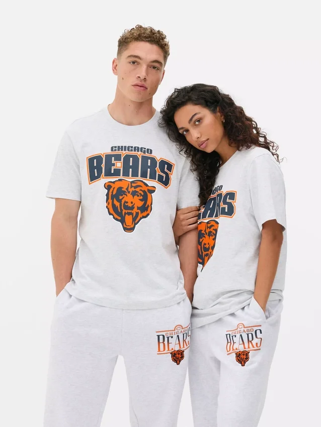 Camisas com o logótipo dos Chicago Bears da NFL
