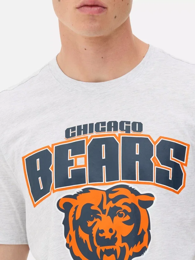 Camisas com o logótipo dos Chicago Bears da NFL