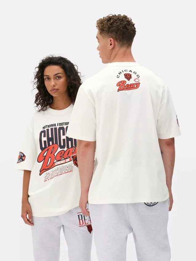 Camisas com o logótipo dos Chicago Bears da NFL
