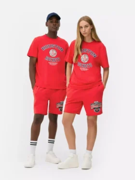Camisas com o logótipo dos Houston Rockets da NBA