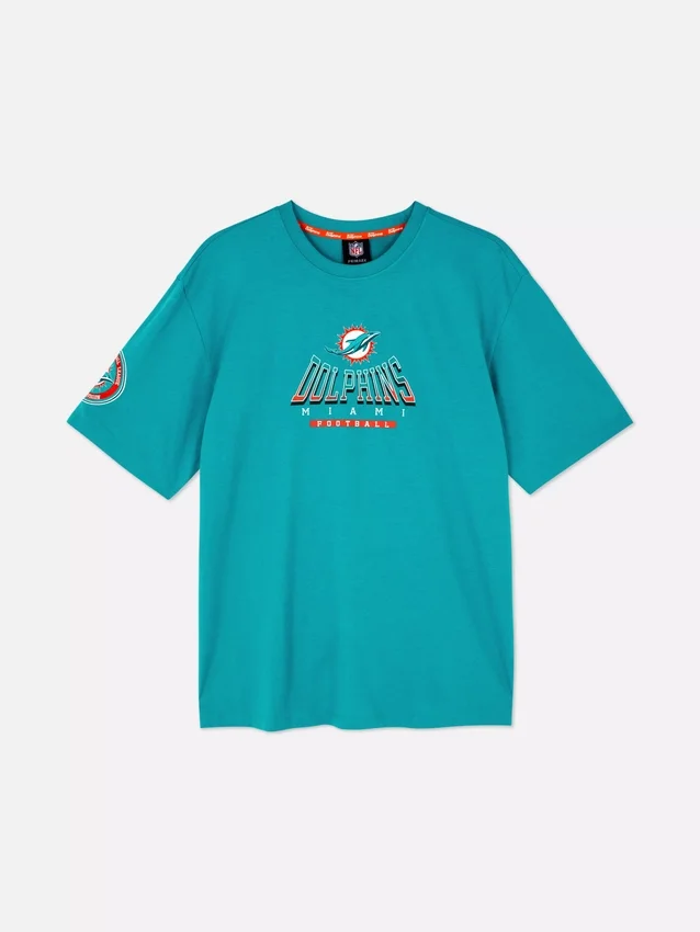 Camisas com o logótipo dos Miami Dolphins da NFL