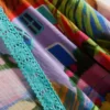 Camisas curtas com estampa tropical e laço