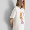 Camisas de algodão «Croissant» com motivos «Bouffants» e «corações partidos»