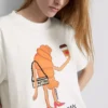 Camisas de algodão «Croissant» com motivos «Bouffants» e «corações partidos»