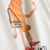 Camisas de algodão «Croissant» com motivos «Bouffants» e «corações partidos»