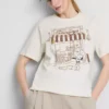 Camisas de algodão «Peanuts Snoopy Café»