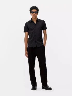 Camisas de calções de manga curta com corte justo