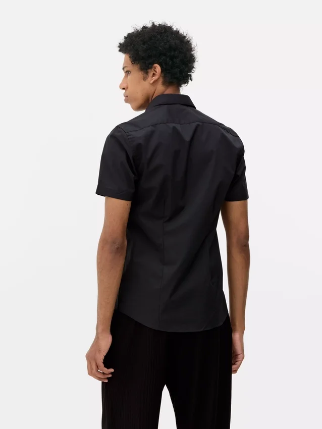 Camisas de calções de manga curta com corte justo