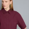 Camisas de calções de manga curta em algodão de alta qualidade