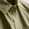 Camisas de calções de manga curta em algodão de alta qualidade