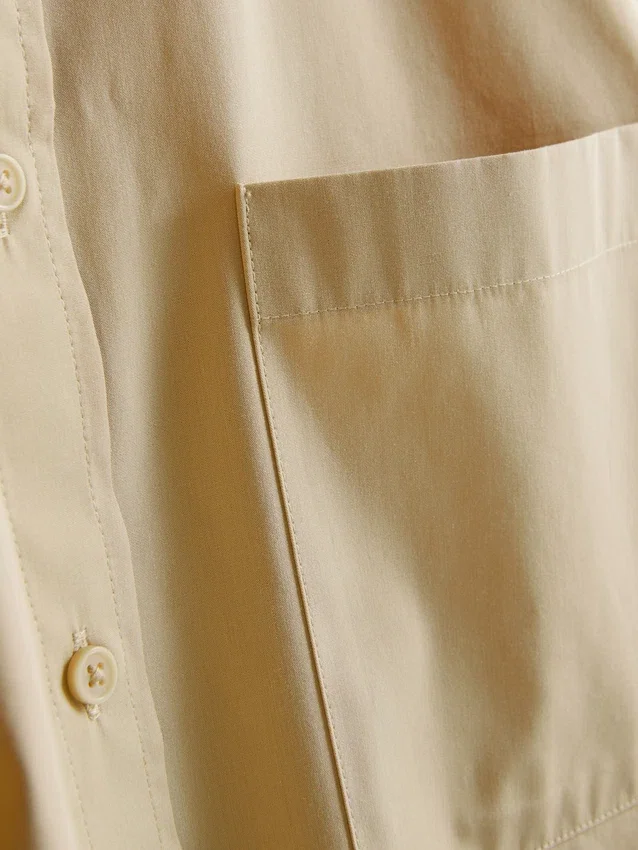 Camisas de calções de manga curta em algodão de alta qualidade
