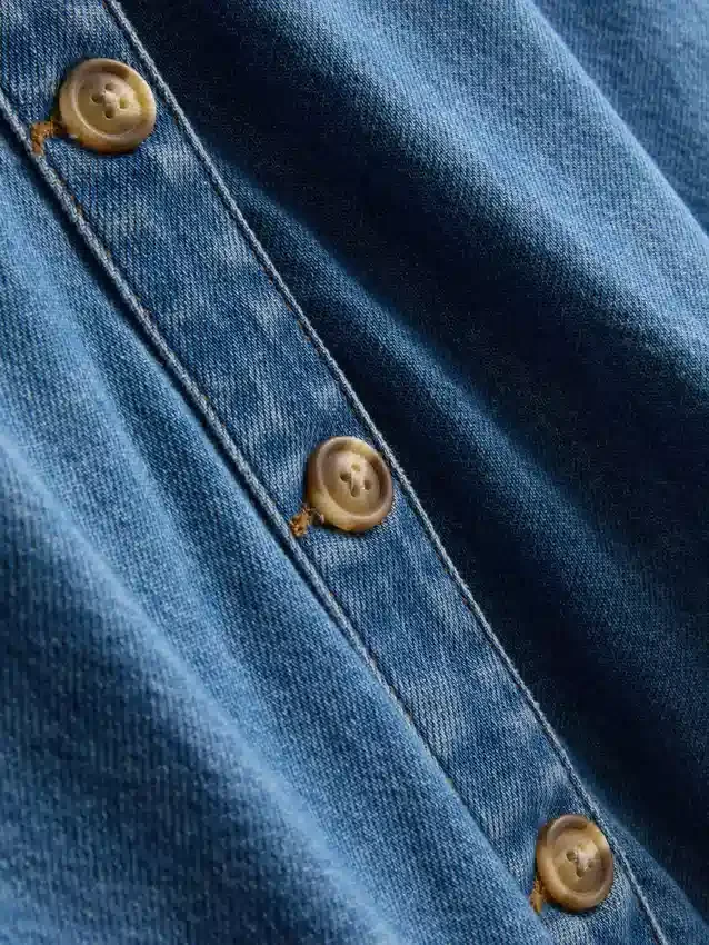 Camisas de ganga de manga curta