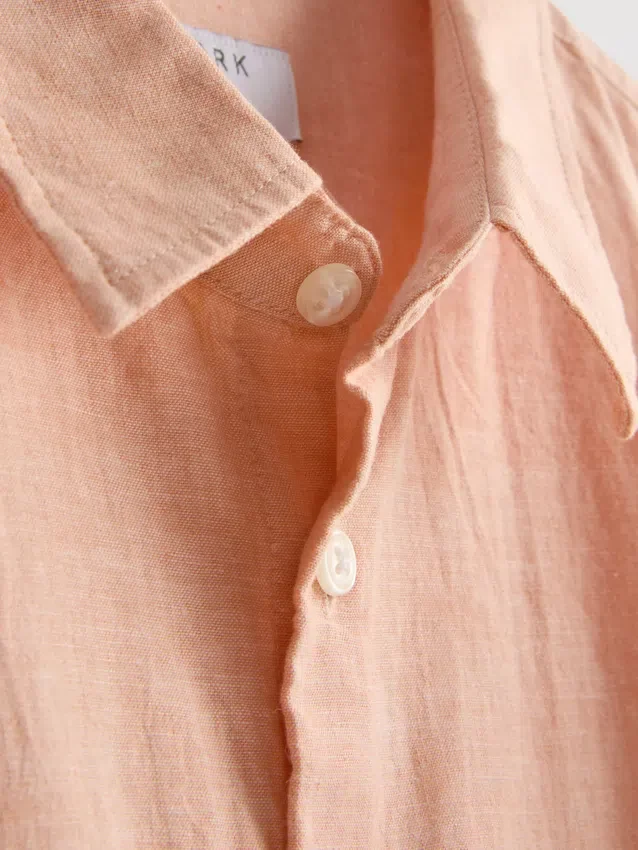 Camisas de manga comprida em mistura de linho