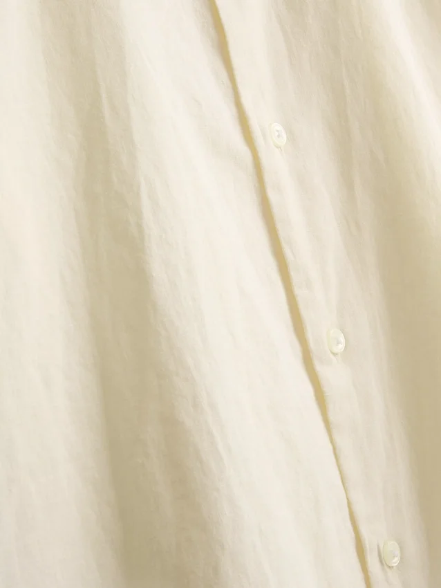 Camisas de manga comprida em mistura de linho