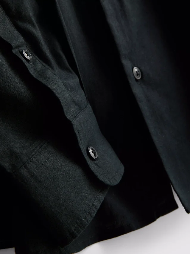Camisas de manga comprida em mistura de linho