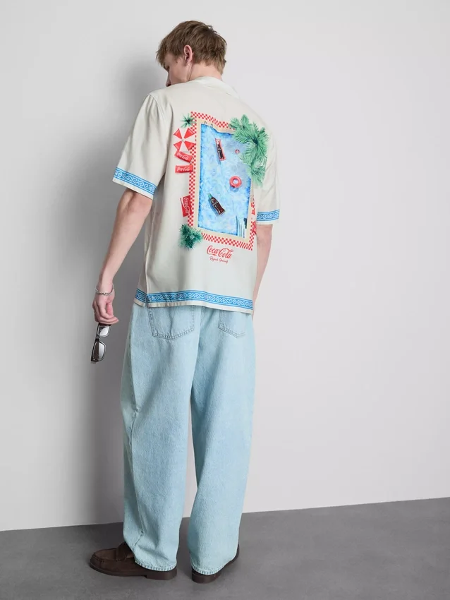 Camisas de manga curta Coca-Cola