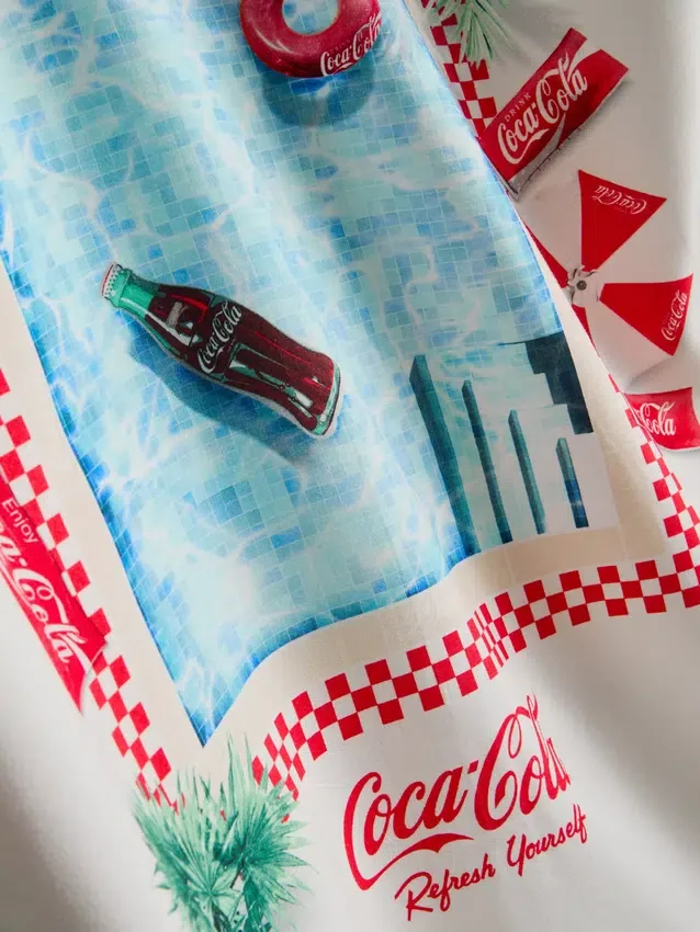 Camisas de manga curta Coca-Cola