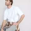 Camisas de manga curta com corte descontraído