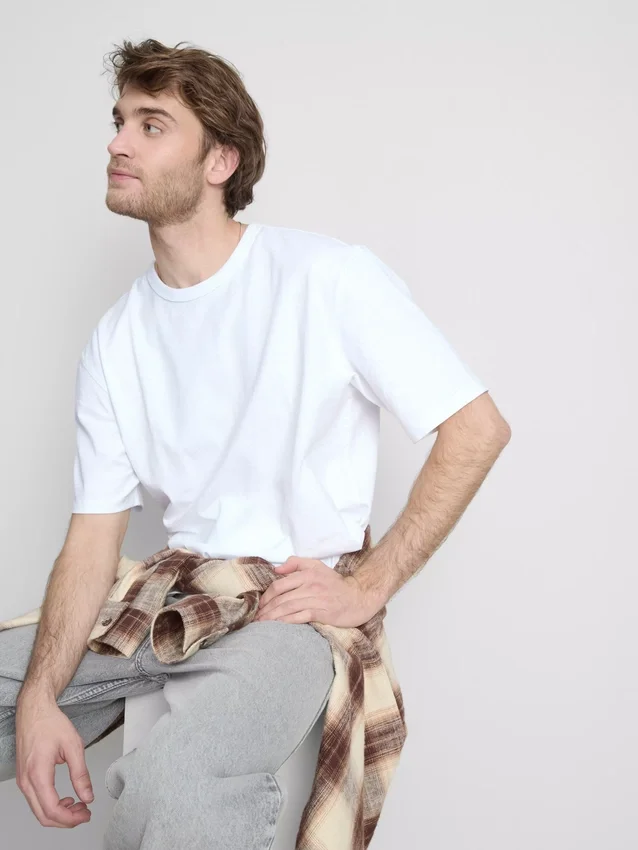 Camisas de manga curta com corte descontraído